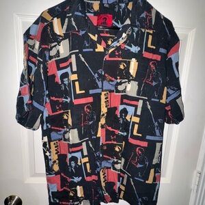 Large Jimi Hendrix Hawaiian shirt